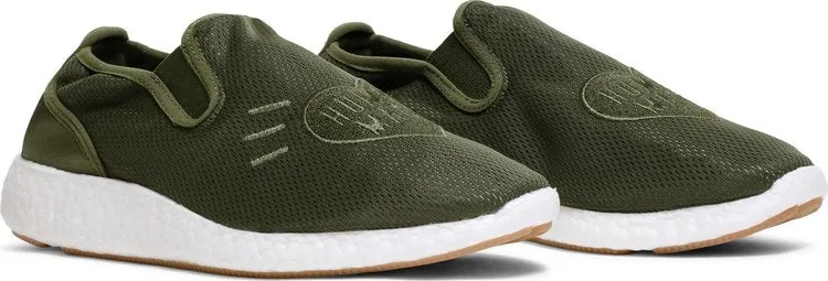 Adidas Human Made x Pure Slip-On 'Wild Pine' Sneakers, Green