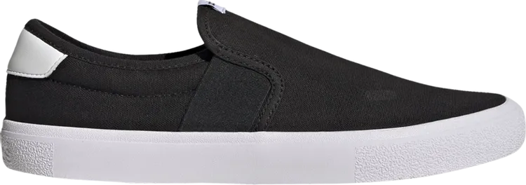 Adidas Vulc Raid3r Slip-On 'Black White' Sneakers, black