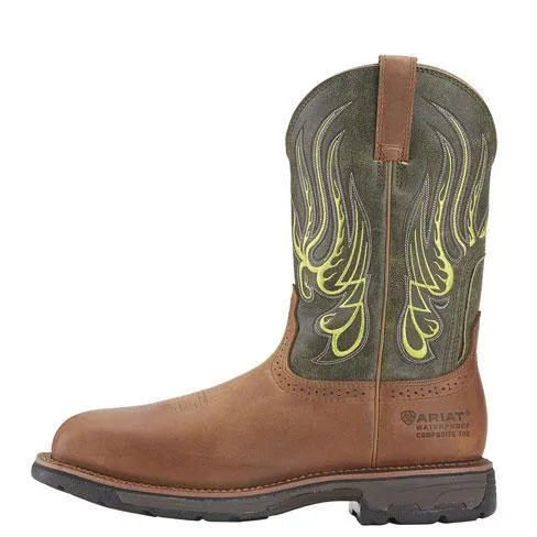 Ariat Men’s 11” Workhog  Mesteño H2O – Wide Square Composite Toe