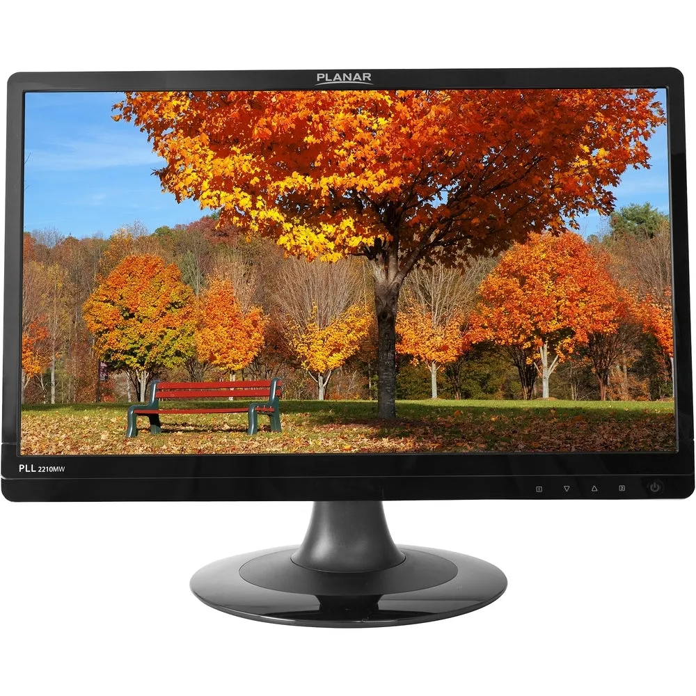 B Planar PLL2210MW 22 LED LCD Monitor - 16:9 - 5 ms - Adjustable Monitor Angle - 1920 x 1080 - 16.7 Million Colors - 250 Nit - 1,000:1 - Full HD - Speakers - DVI - VGA - 25 W - Black - RoHS