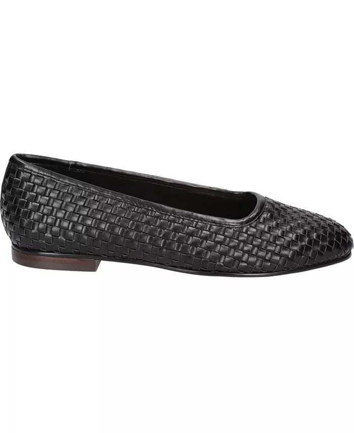 Bella Vita Women Kimiko Leather  (Black Woven) 51-2551