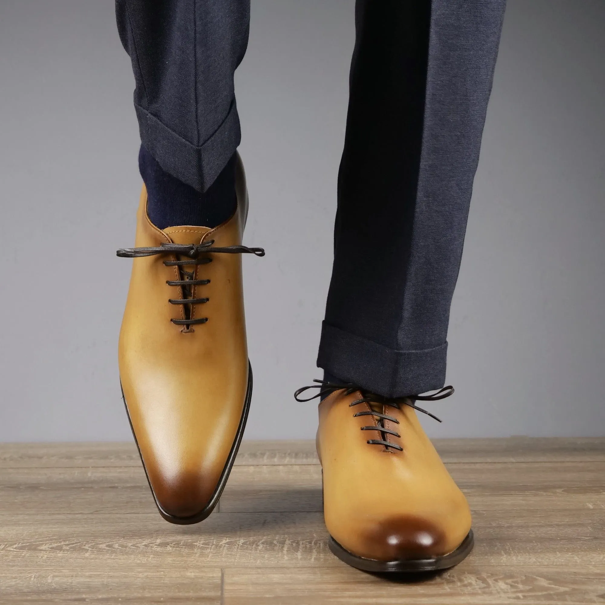 Benson Wholecut Oxford Almond Tan