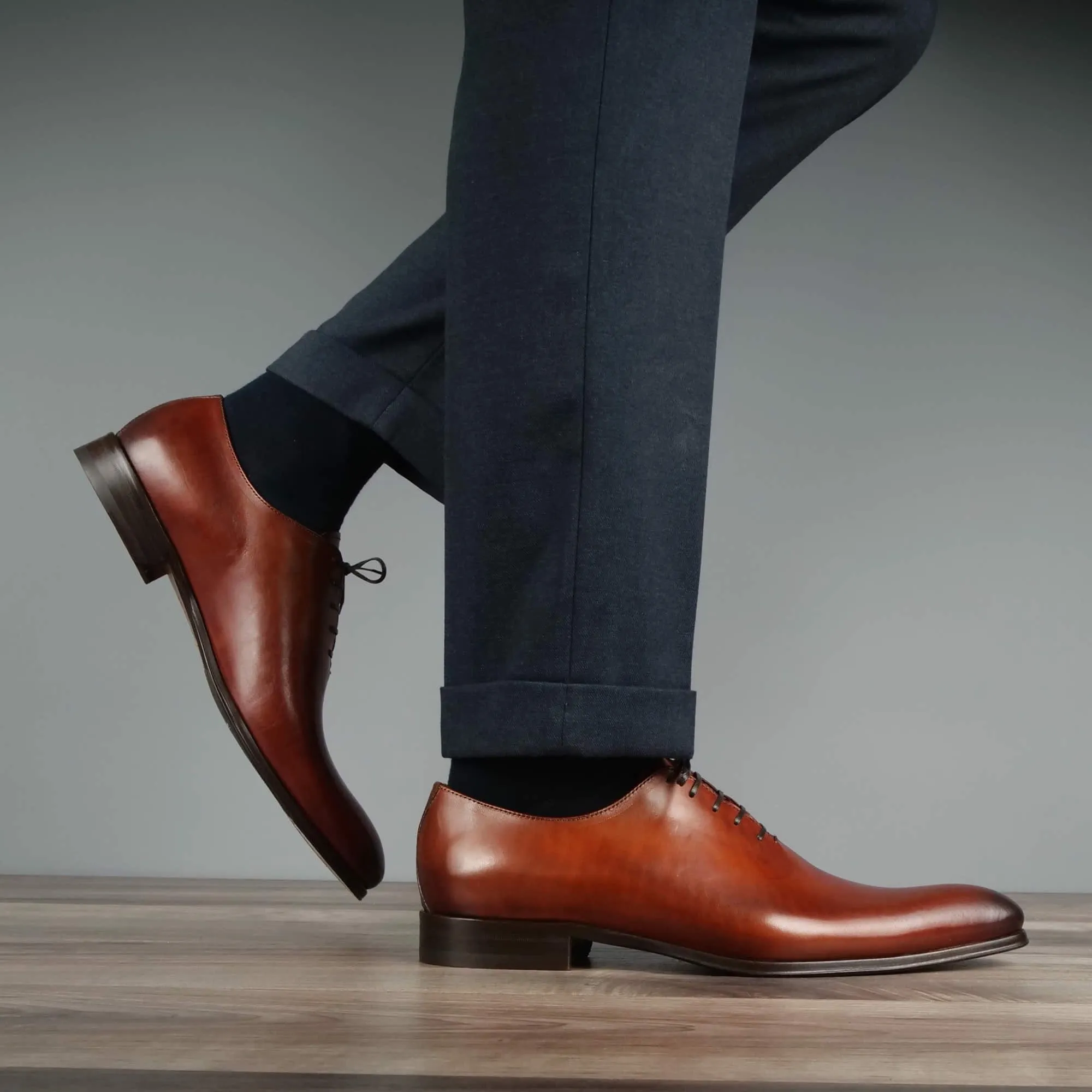 Benson Wholecut Oxford Chestnut