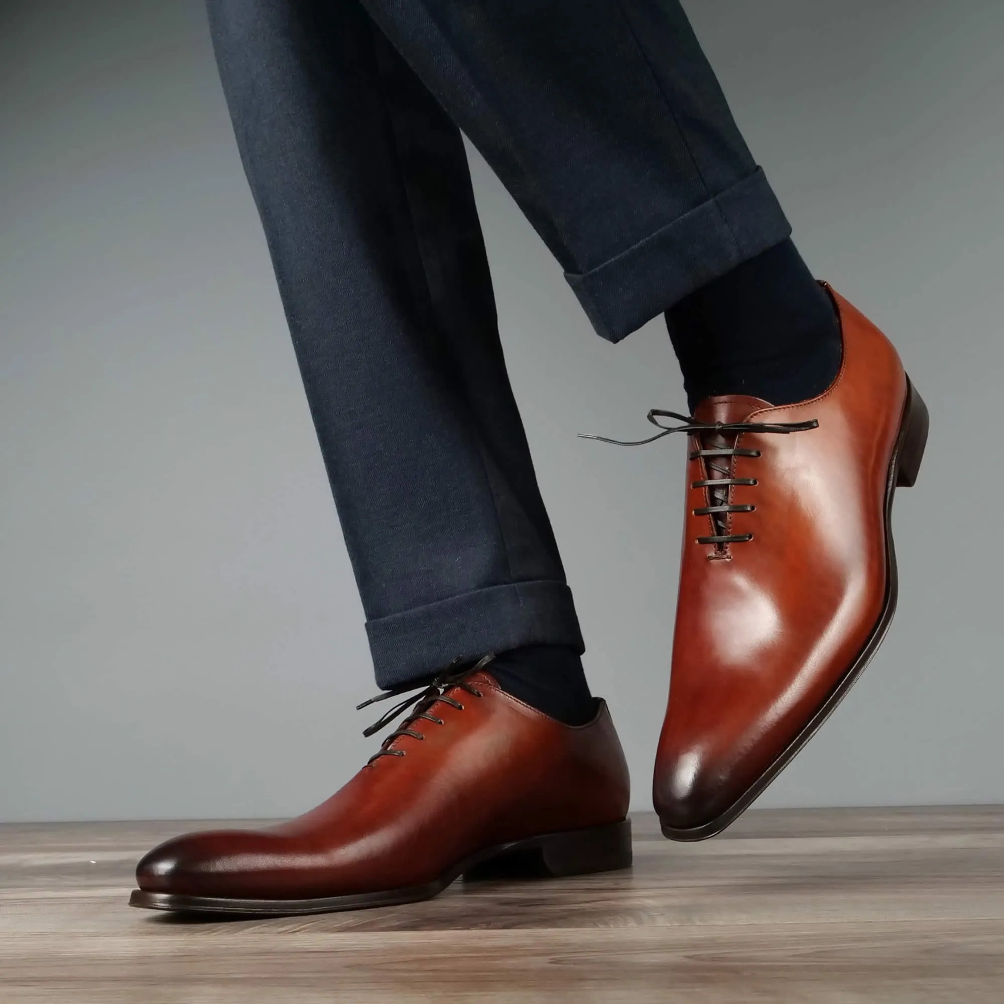 Benson Wholecut Oxford Chestnut