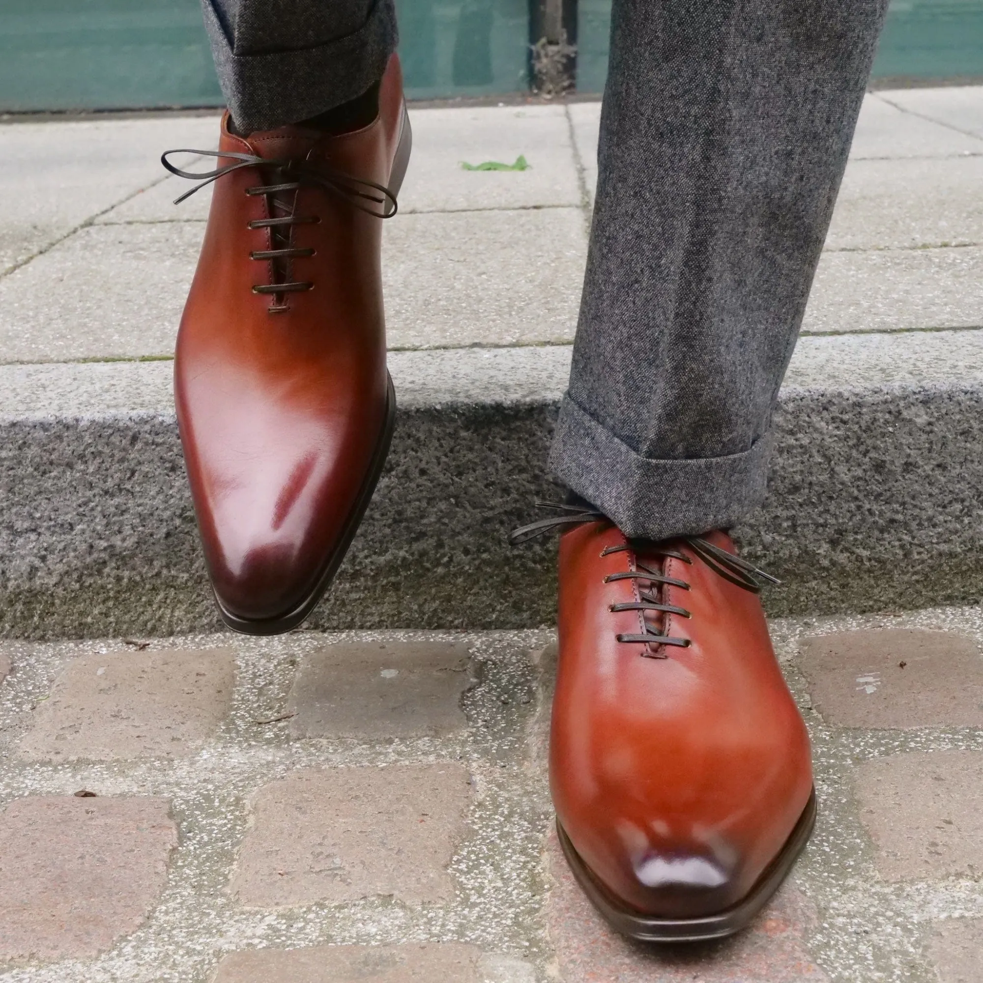 Benson Wholecut Oxford Chestnut