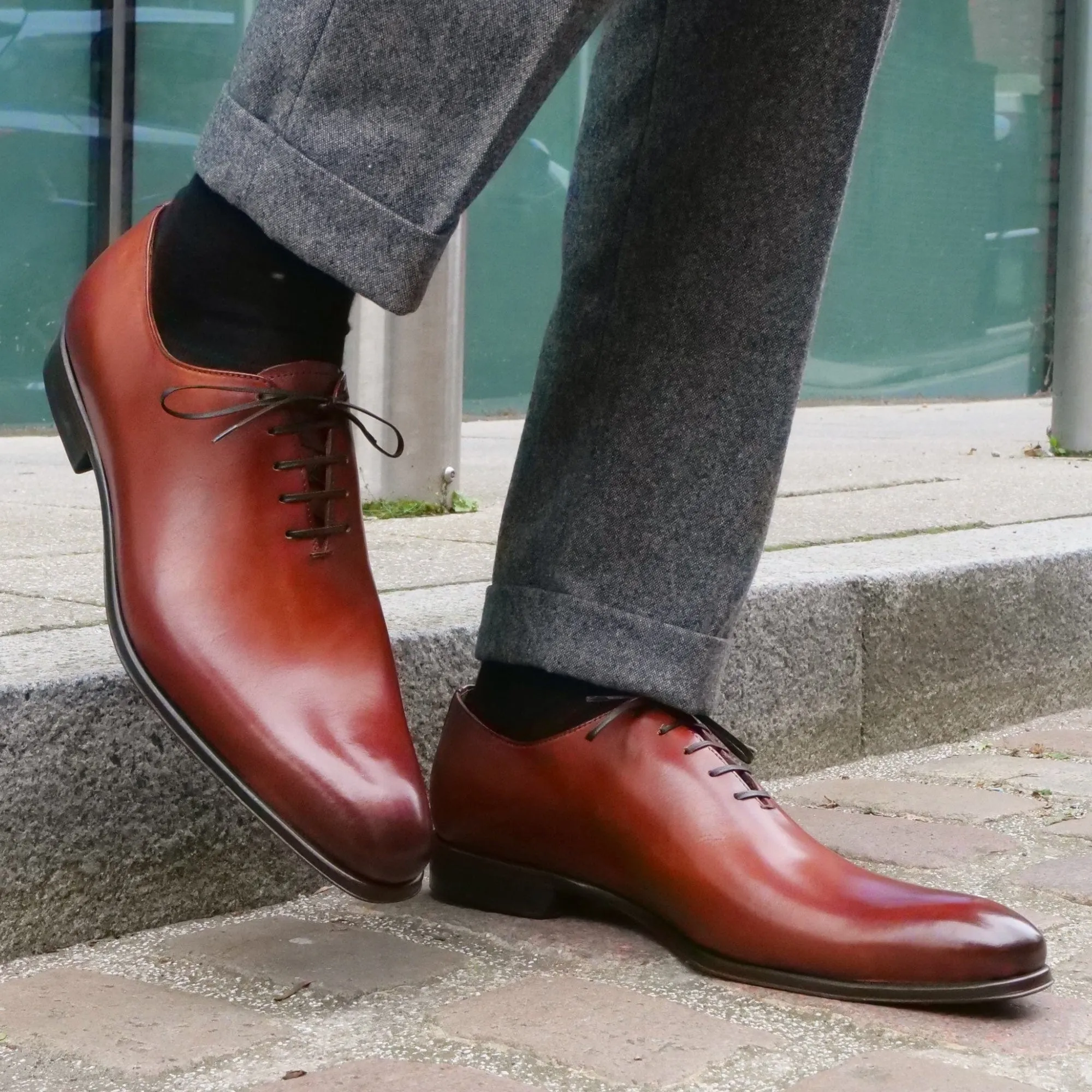 Benson Wholecut Oxford Chestnut