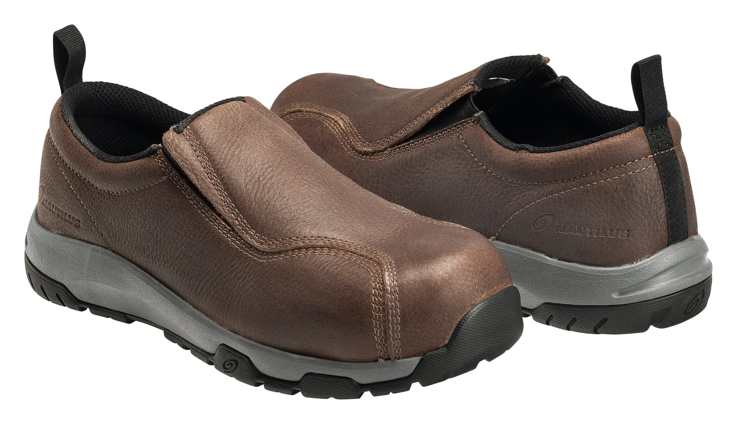 Brown Carbon Toe SD10 Slip On Work Shoe