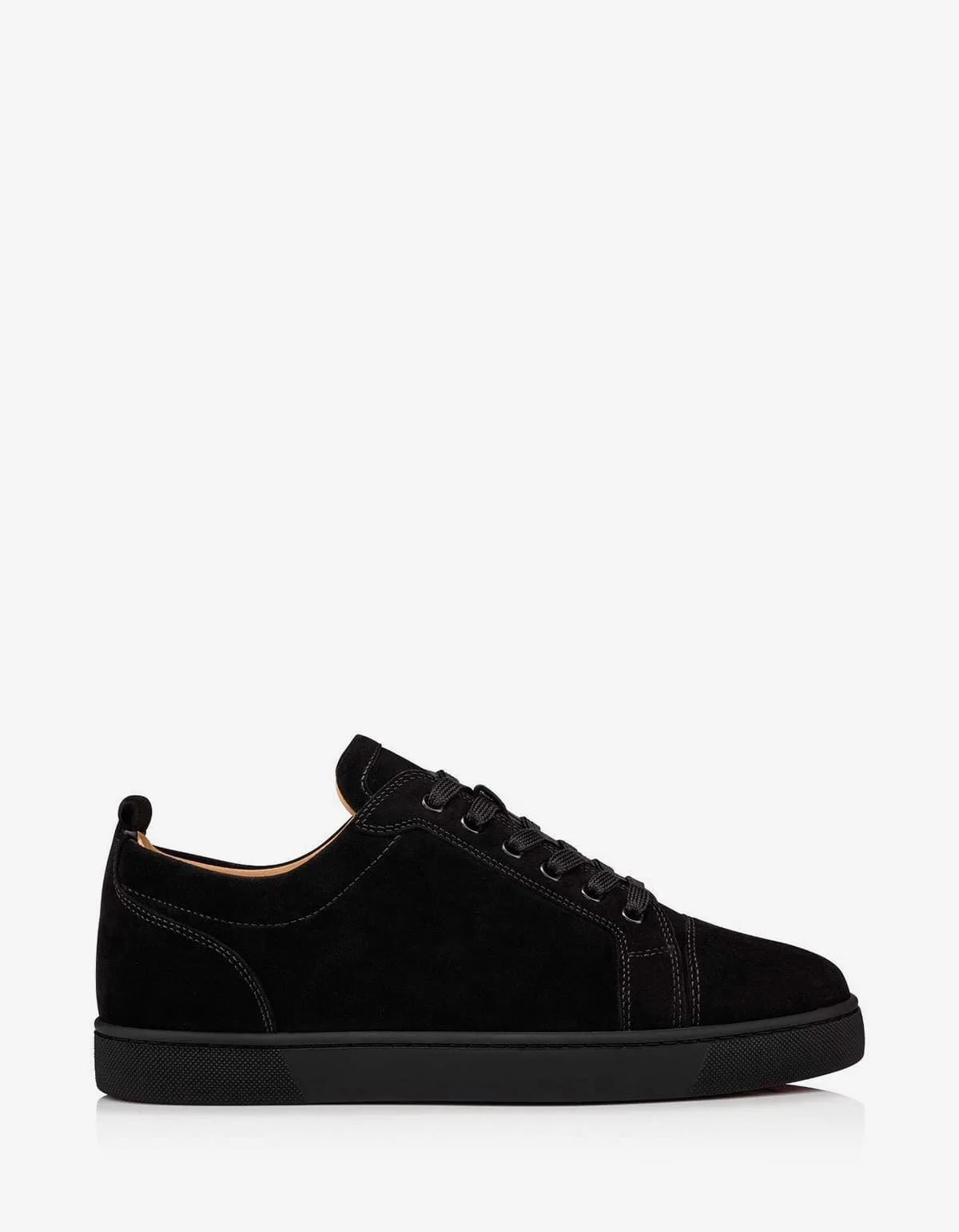 Christian Louboutin Louis Junior Black Suede Trainers -