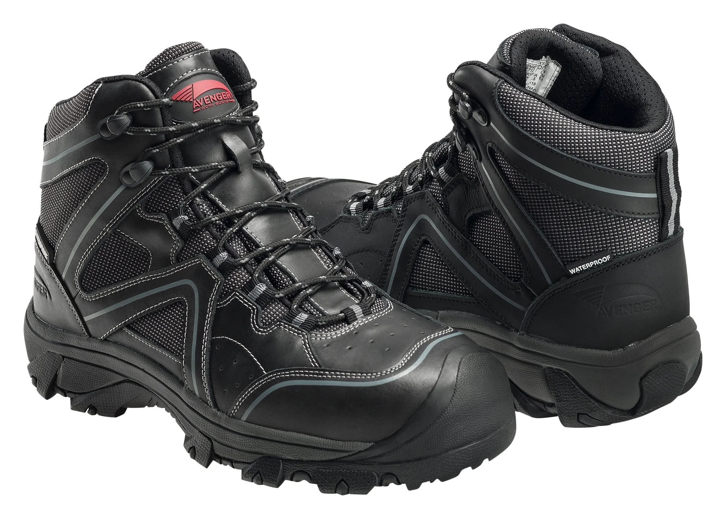 Crosscut Black Steel Toe EH PR WP 6" Work Boot