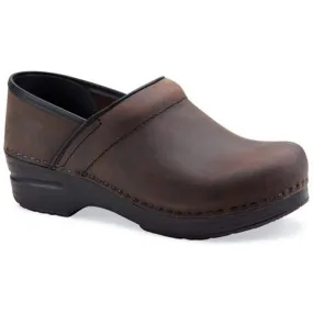 DANSKO WIDE Professional Brown Oiled Leather Clogs