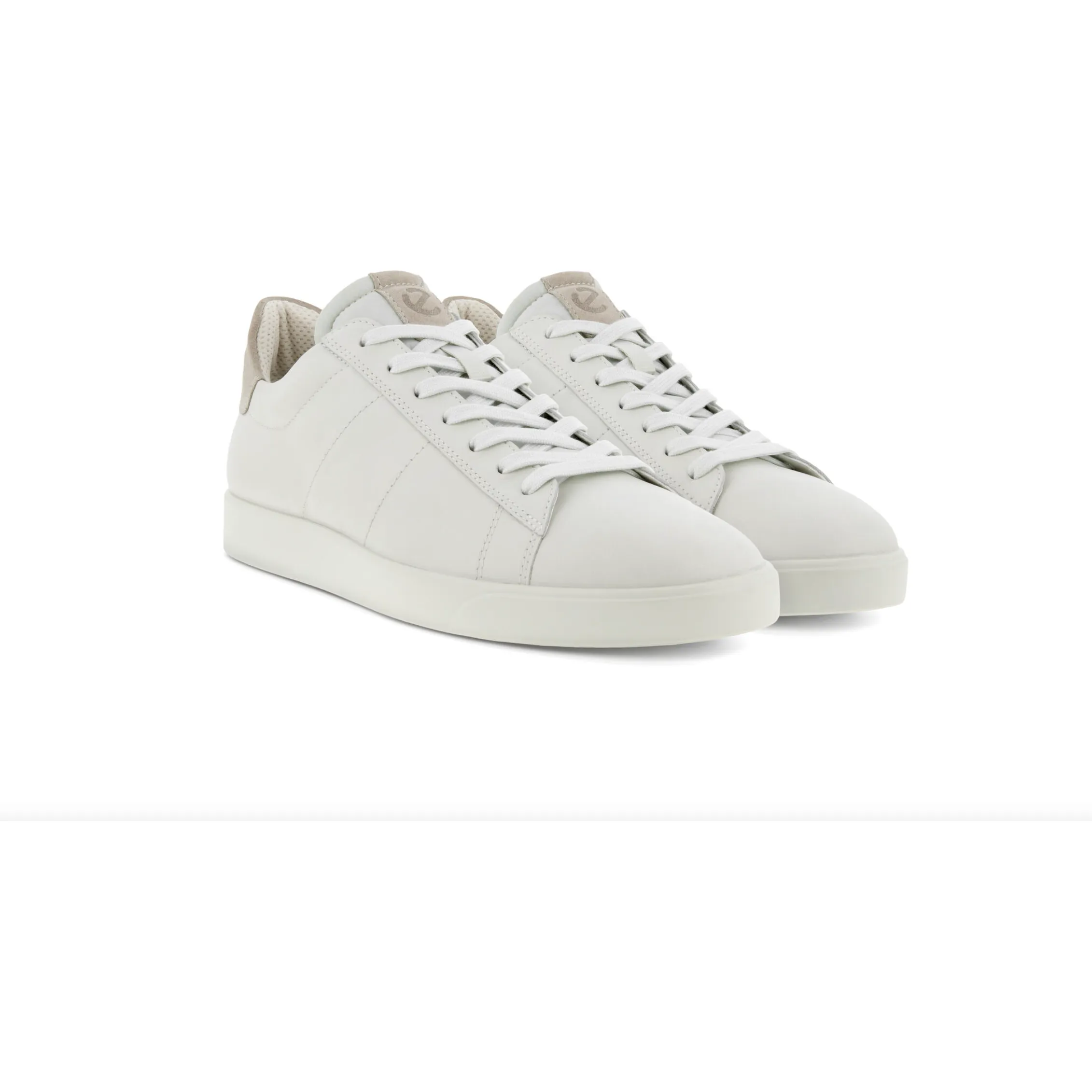 Ecco Men's Street Lite Sneaker in White Gravel