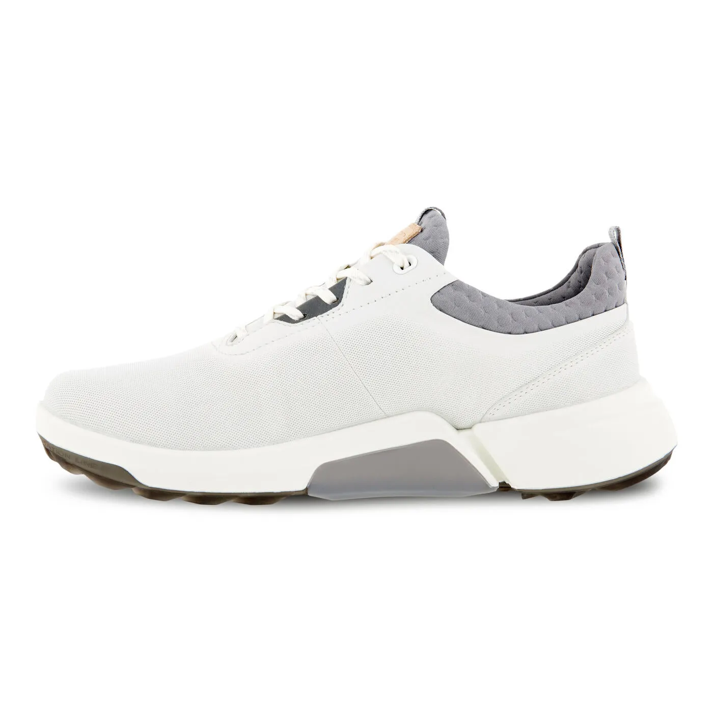 Ecco Womens Golf Biom H4 GORE-TEX Laced Shoe - WHITE/SILVER GREY