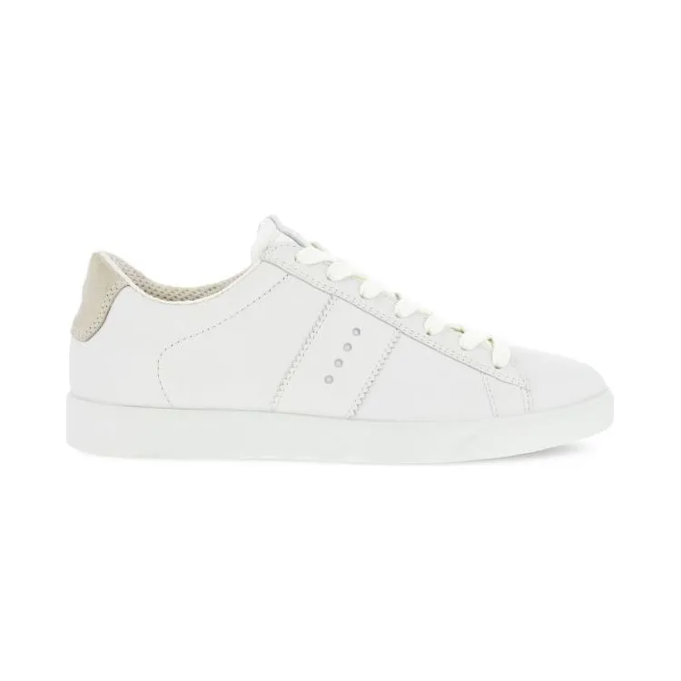 Ecco Women's Street Lite Retro Sneaker in White Shadow White