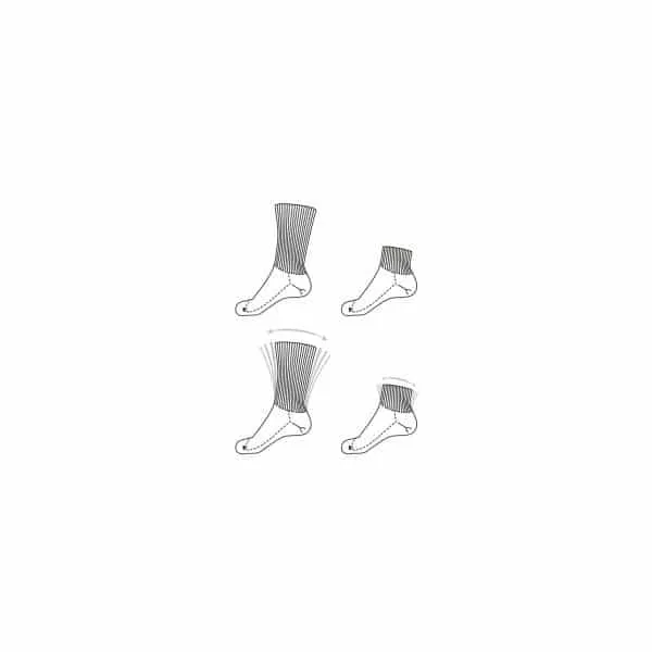 Ergonx Diabetic Socks 1/4 Crew (6 Pack)