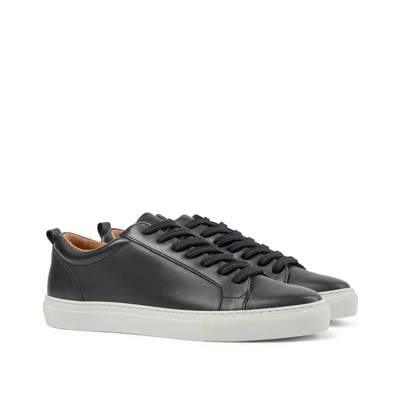 Ethan sneaker leather - BLACK