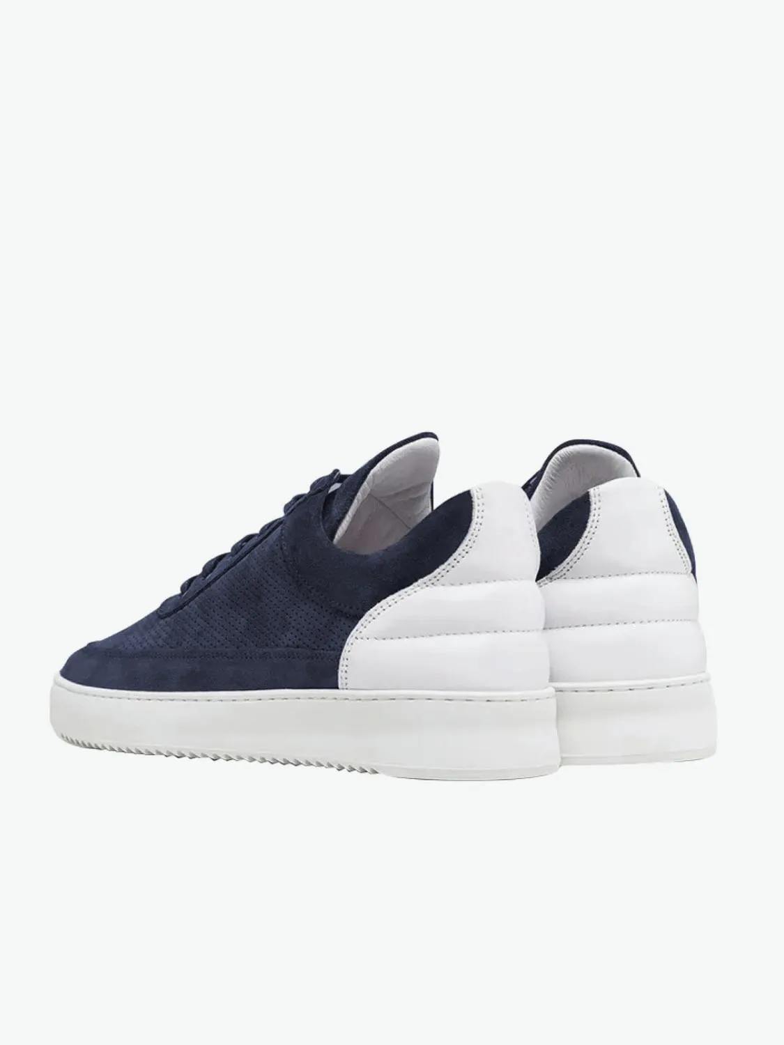 Filling Pieces Low Top Ripple Perforated Navy