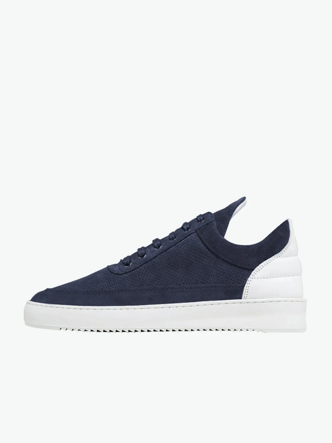 Filling Pieces Low Top Ripple Perforated Navy