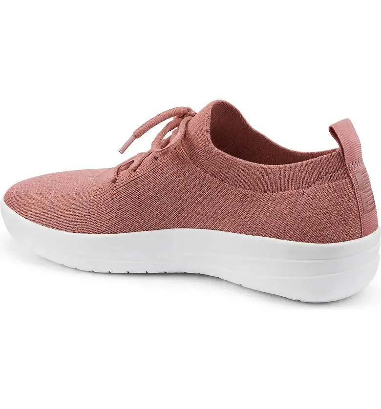 FitFlop Womens F-Sporty Uberknit Sneakers Warm Rose Rose Gold