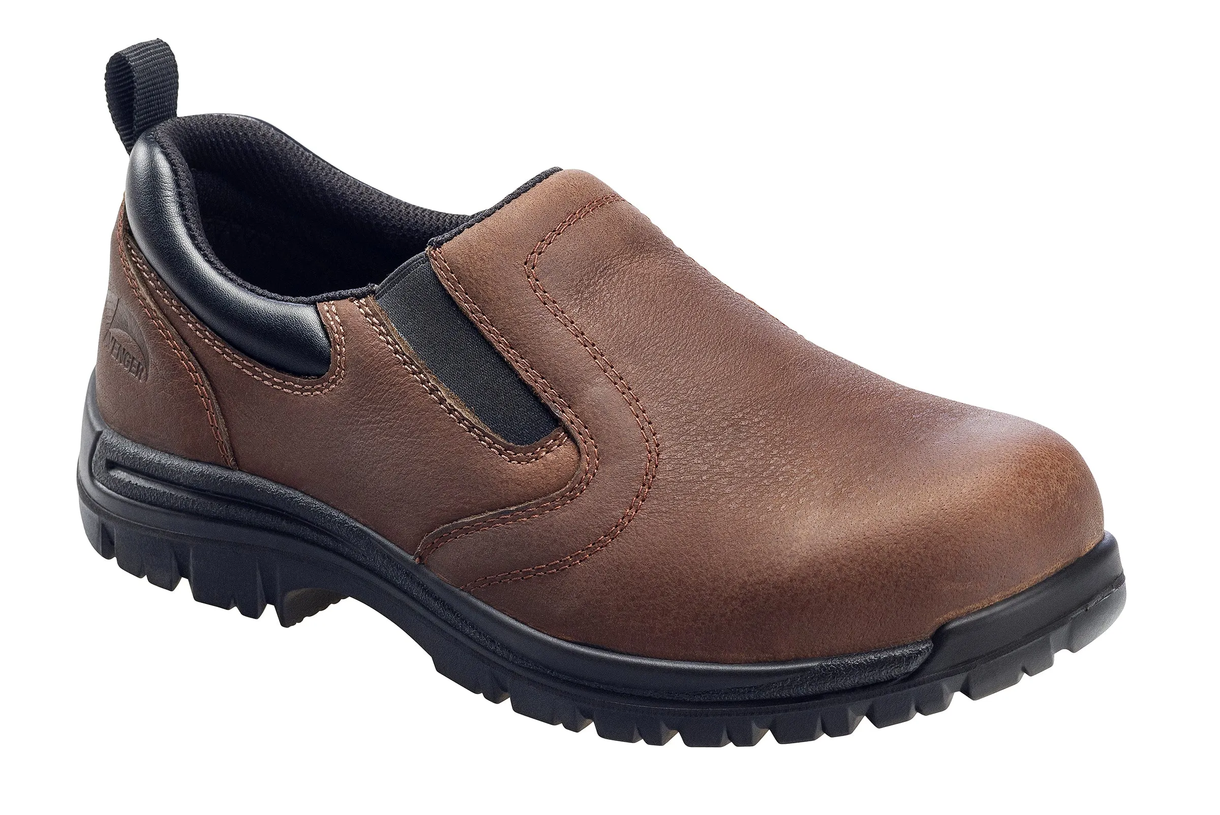 Foreman Brown Composite Toe EH WP Slip On Work Shoe