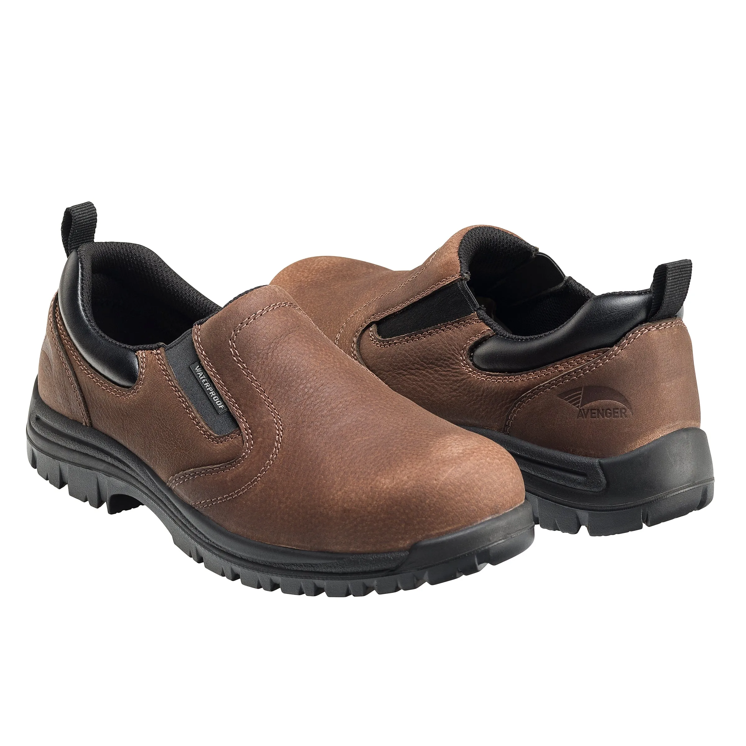 Foreman Brown Composite Toe EH WP Slip On Work Shoe