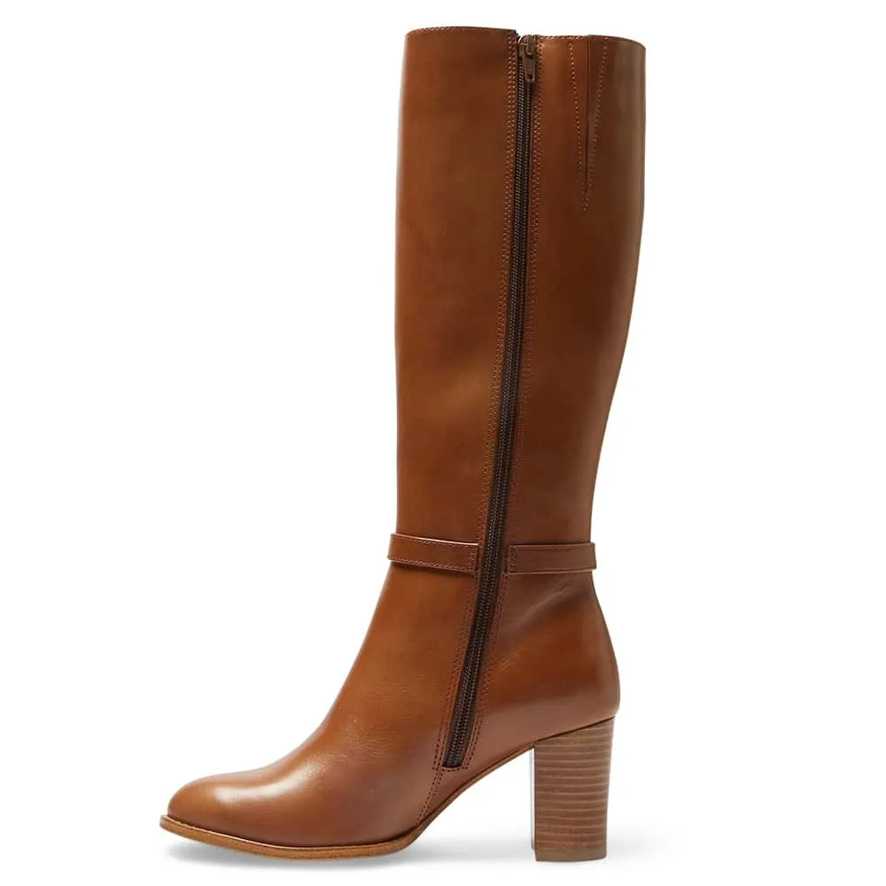 Galen Boot in Mid Brown Leather