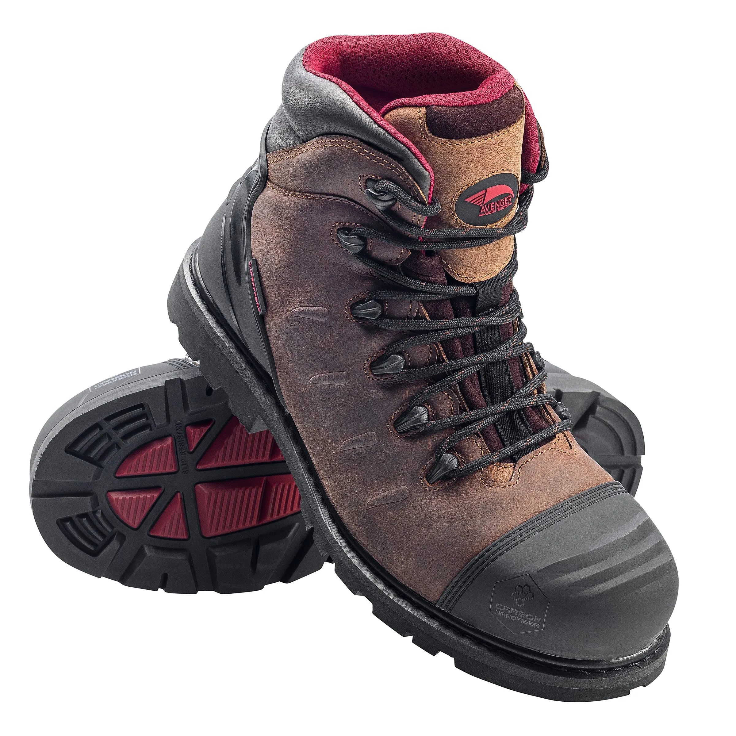 Hammer Brown Carbon Toe EH PR WP 6" Work Boot