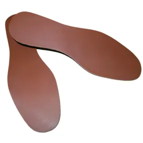 Handcrafted Thin Brown Oily Leather Insoles