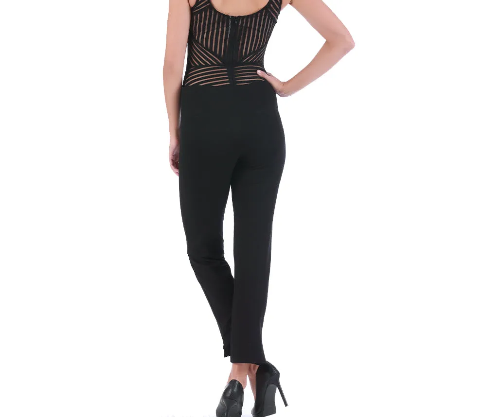 InstantFigure Straight Leg Pant with Slit 16801M