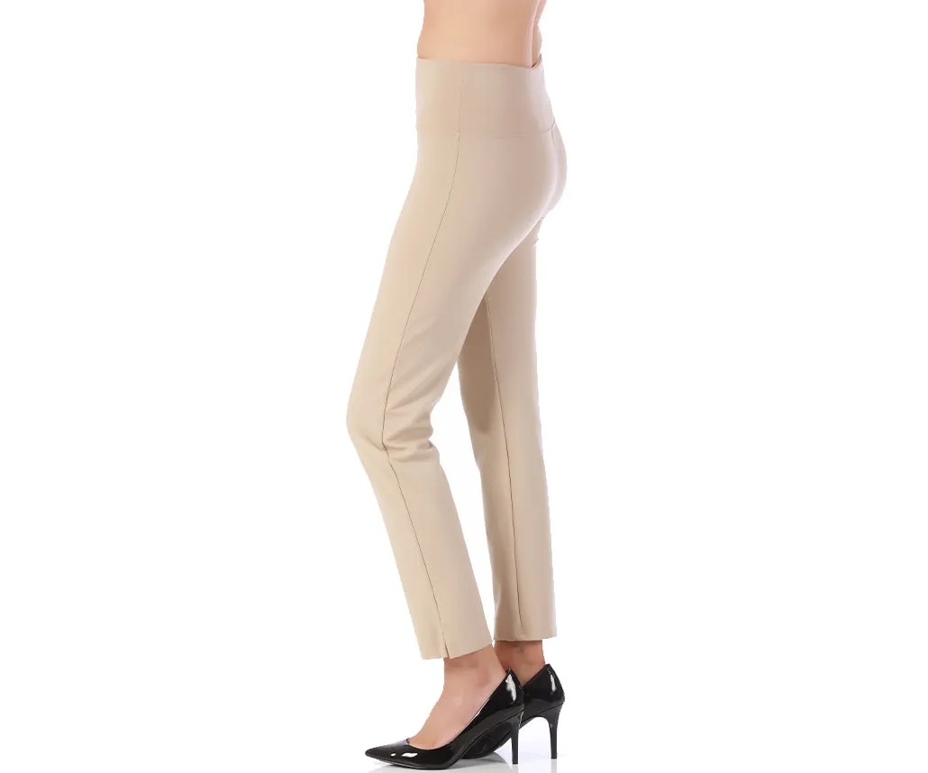 InstantFigure Straight Leg Pant with Slit 16801M