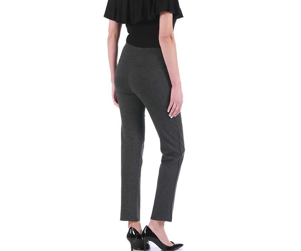 InstantFigure Straight Leg Pant with Slit 16801M