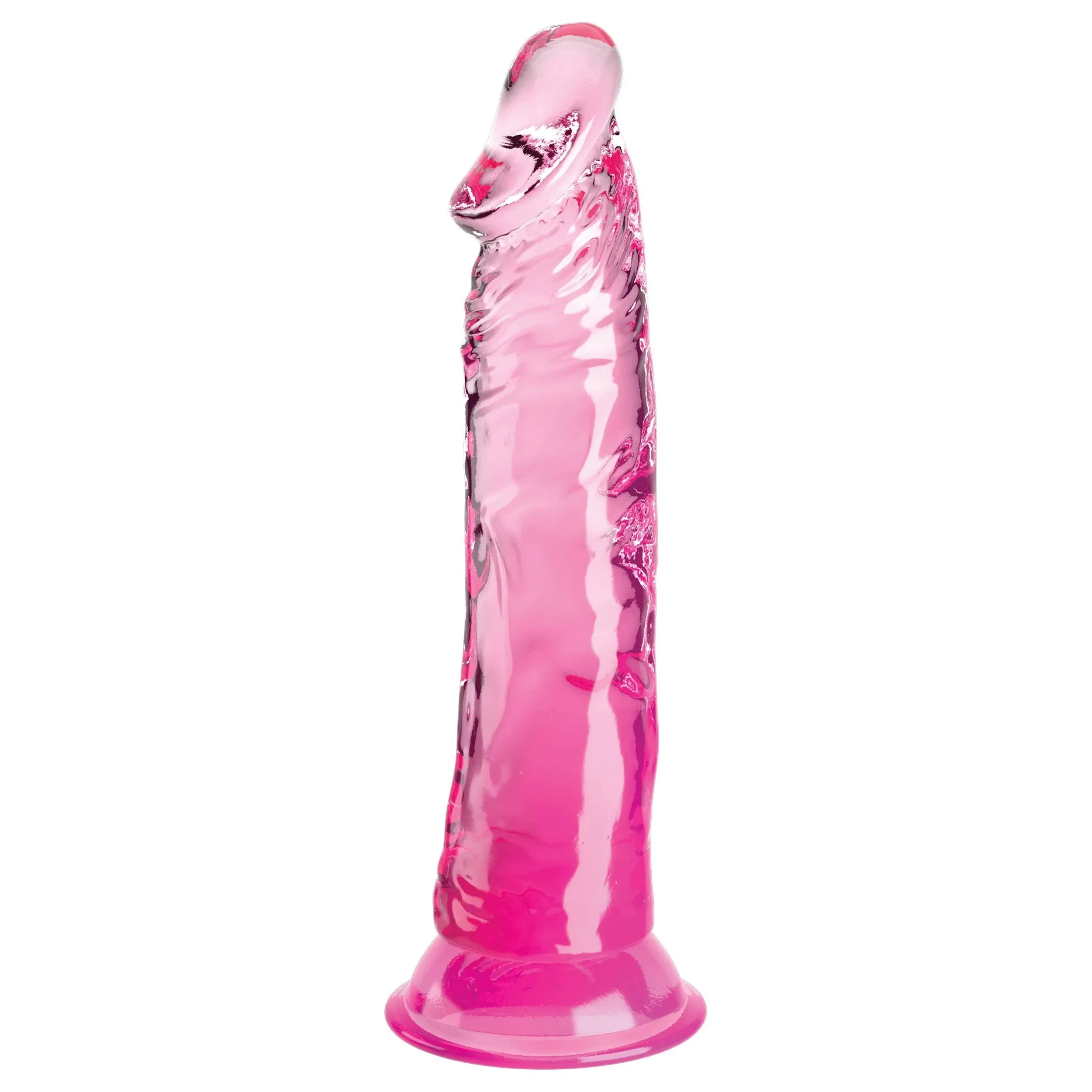 King Cock Clear 8 Inch - Pink