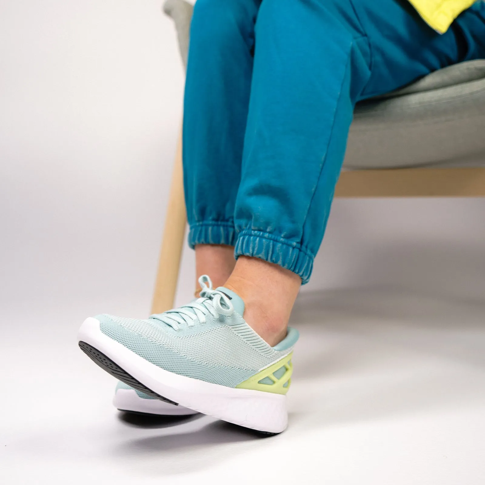 Kizik Athens Sneaker (Unisex) - Surf Spray/Shadow Lime