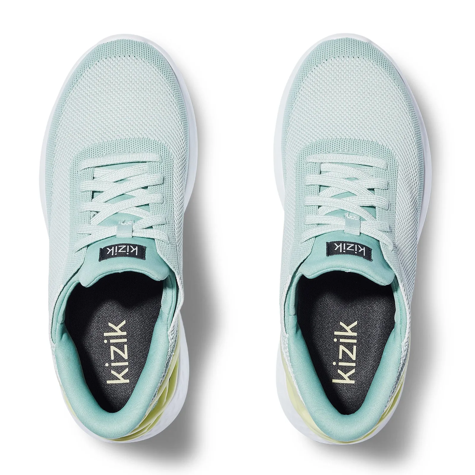 Kizik Athens Sneaker (Unisex) - Surf Spray/Shadow Lime