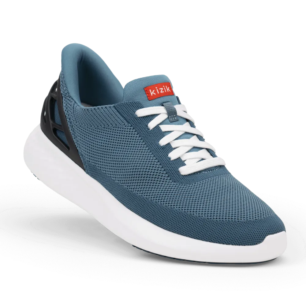 Kizik Unisex Athens Hands-Free Knit Sneaker Deep Sea