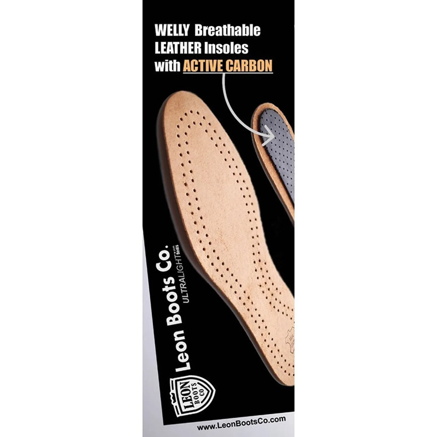 Leon Anti-Odour Leather Insoles