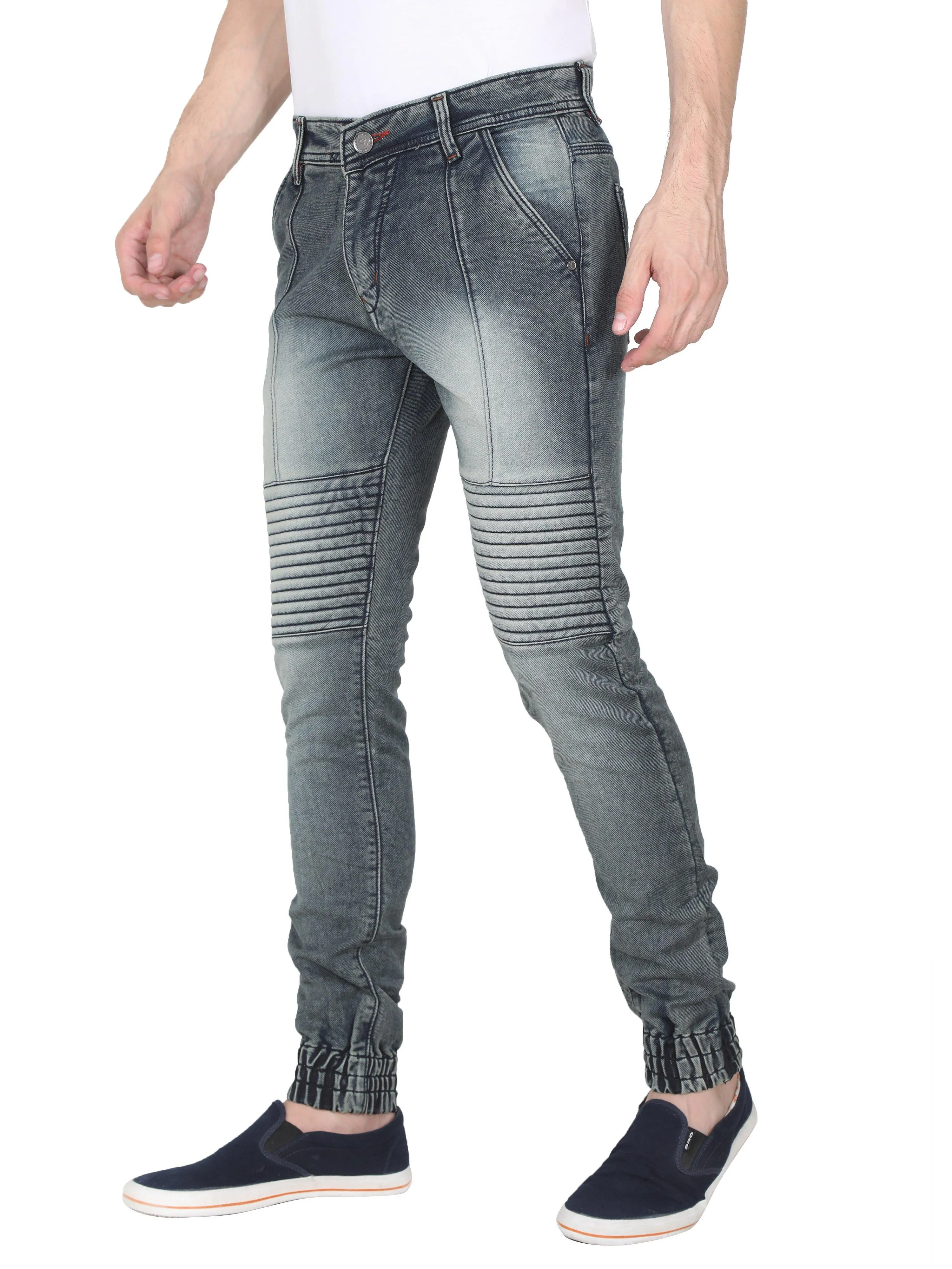 Light Grey Denim Jeans for Men