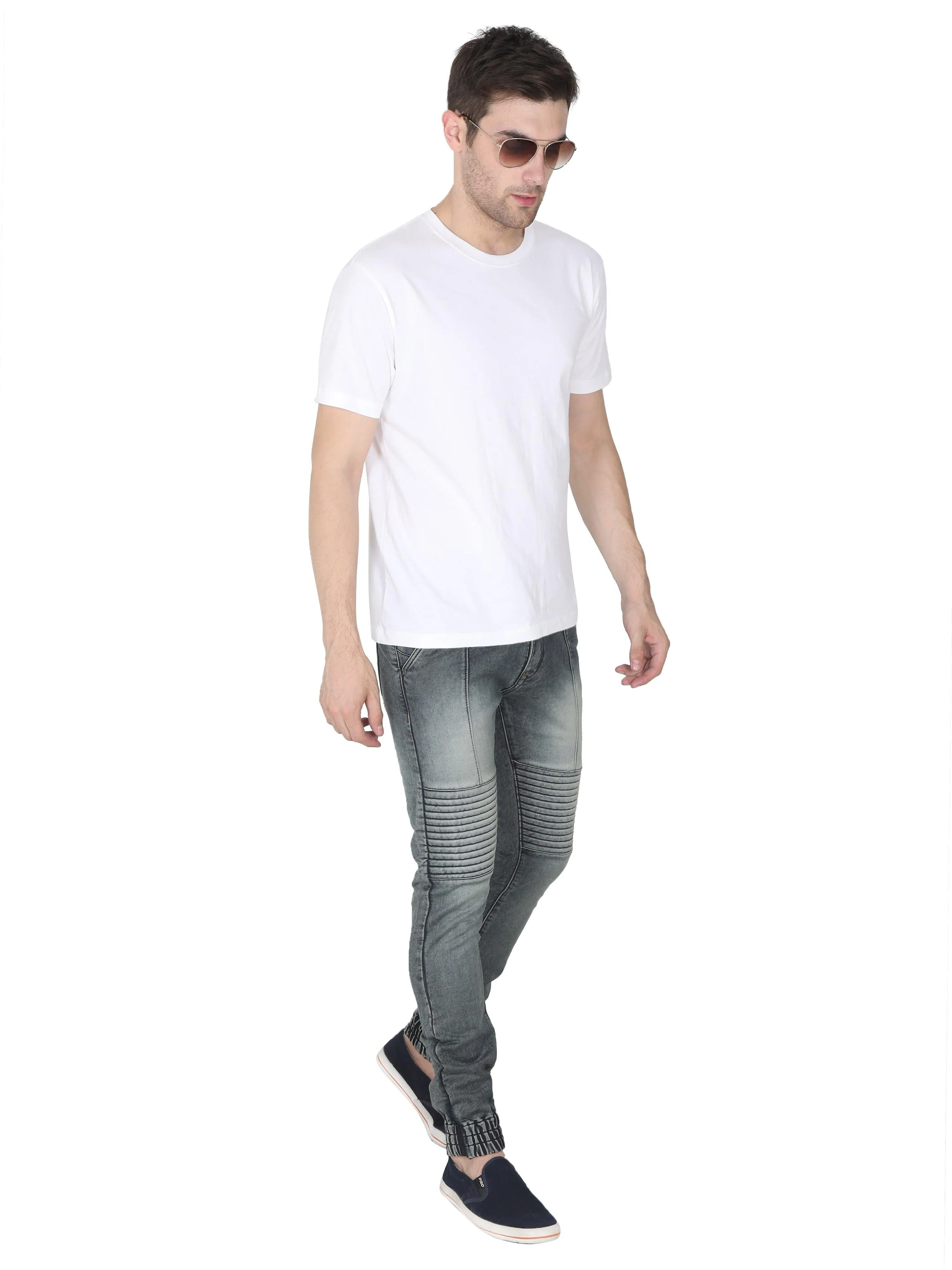 Light Grey Denim Jeans for Men