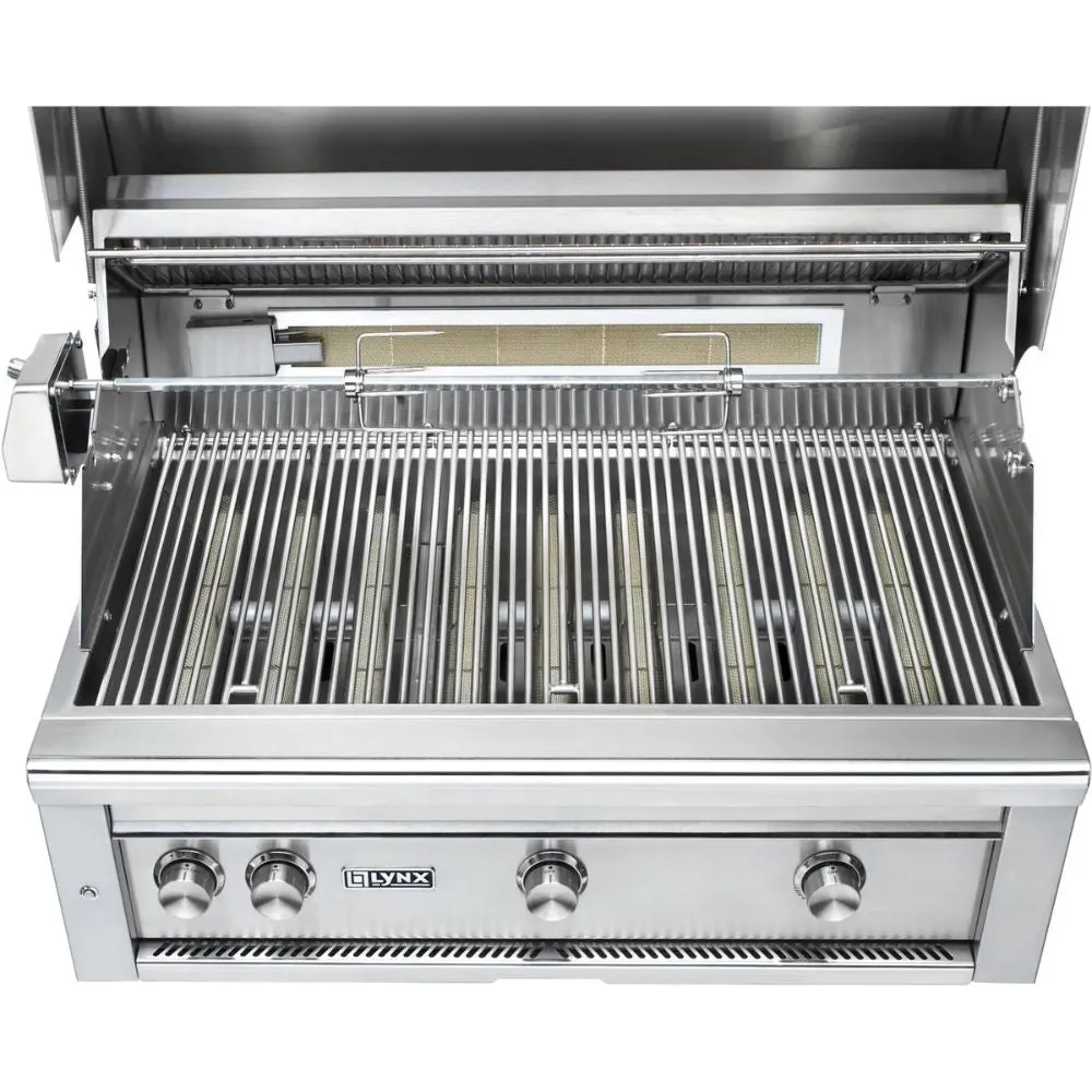 Lynx LF36ATRF Professional 36-Inch Freestanding Gas Grill All Infrared Trident Burners With FlameTrack and Rotisserie