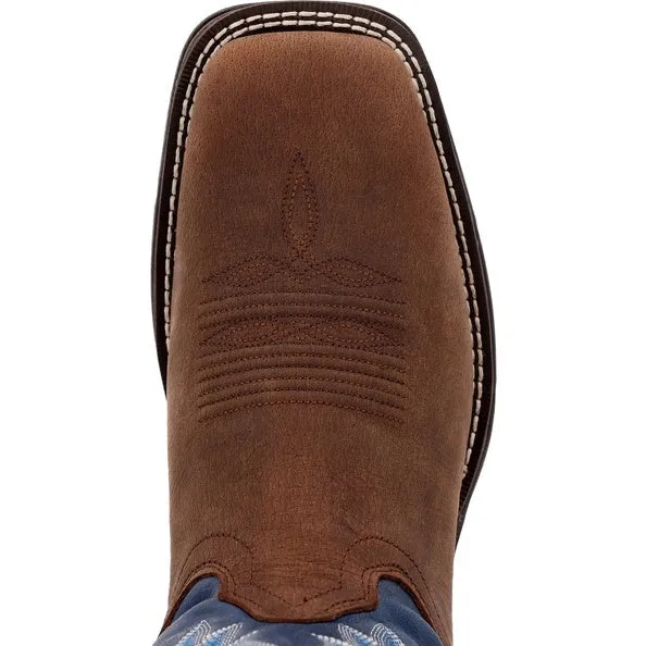 Men's Durango Rebel Saddle Brown 12" Denim Blue Tops - DDB0429