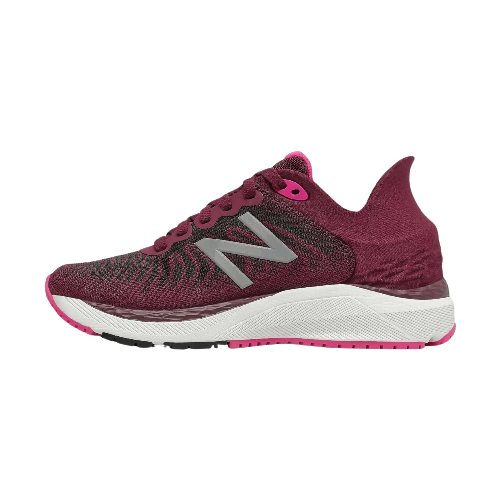 New Balance Kids' 860v11 Running Shoe - Garnet/Pink Glo