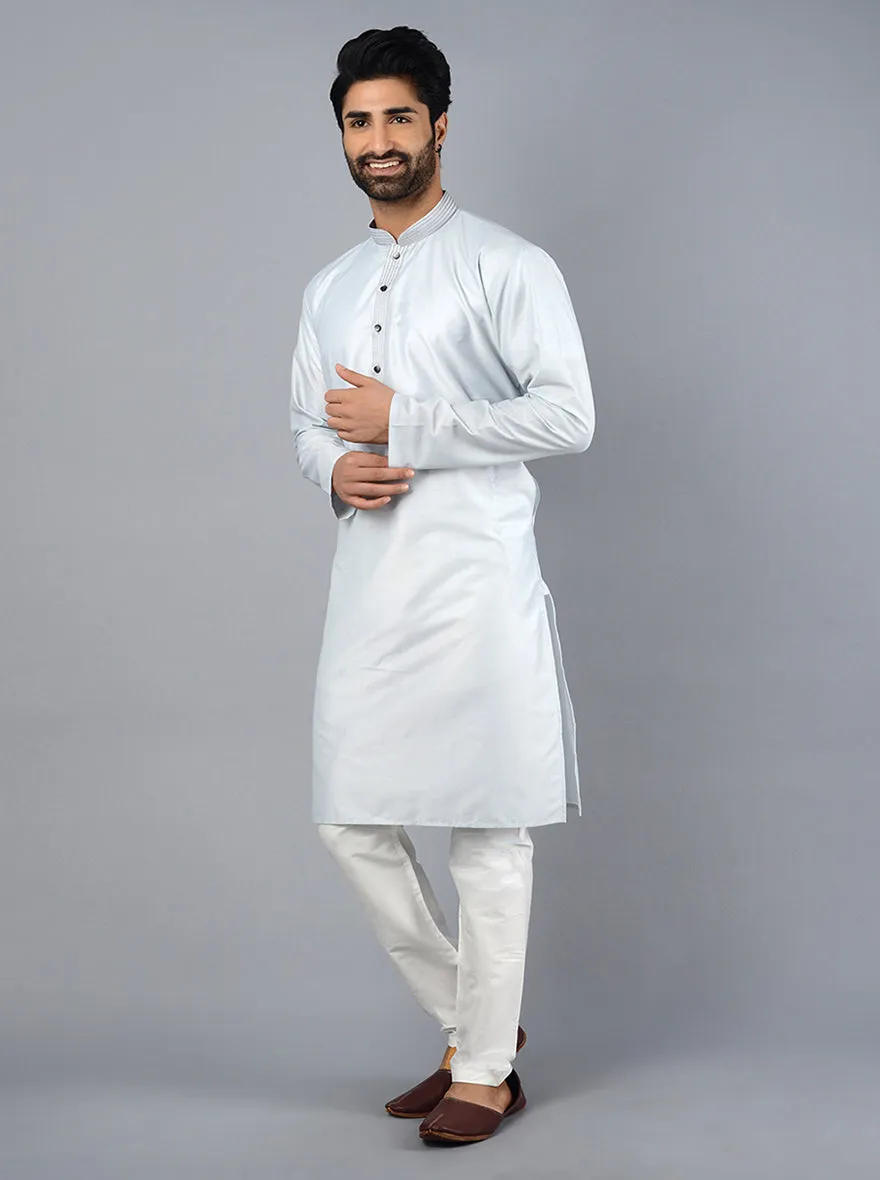 Powder Grey Kurta | Azania