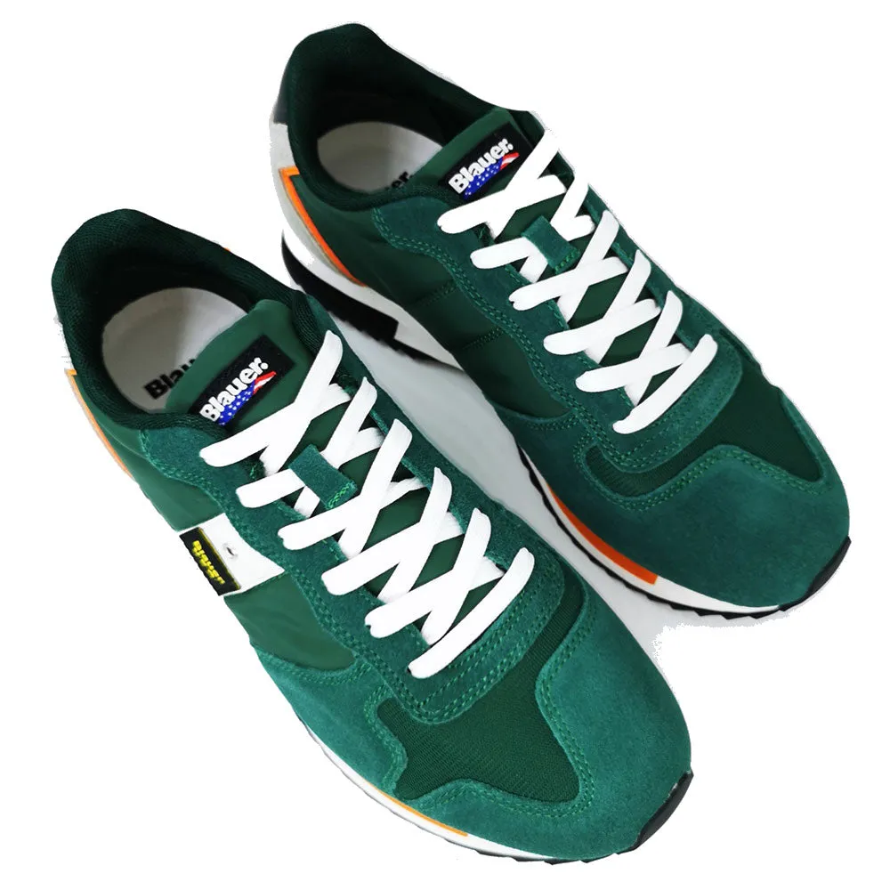 Scarpe Uomo BLAUER Sneakers Queens 01 Colore Green - Black