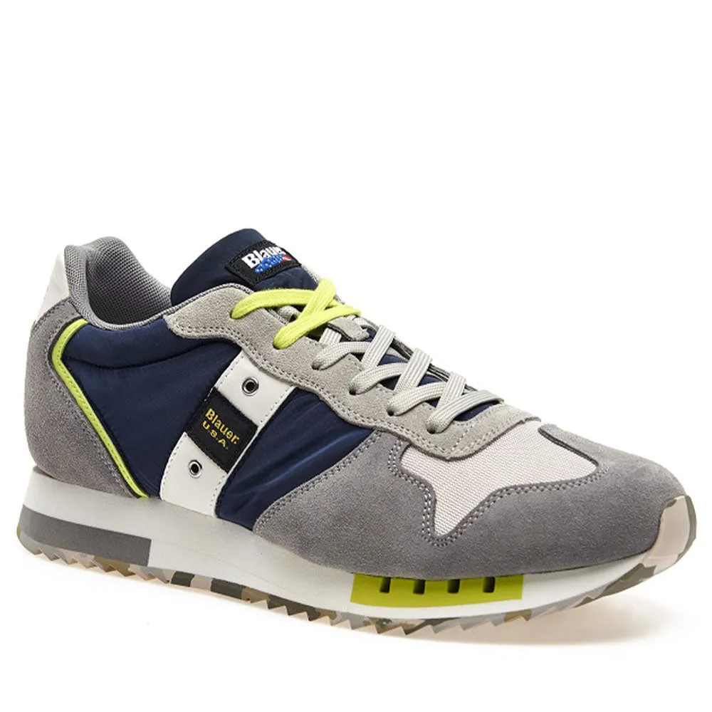 Scarpe Uomo BLAUER Sneakers Queens 01 Colore Navy - Grey