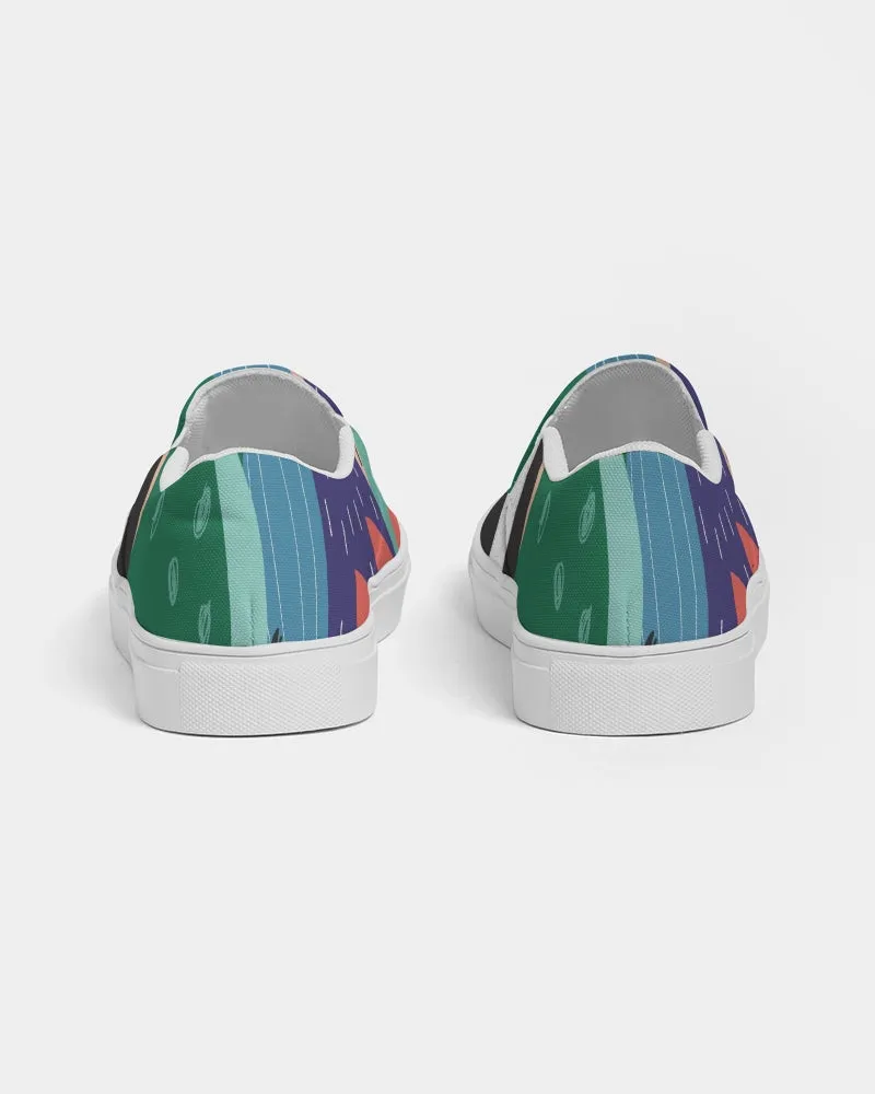 SMF Abstract Feminine Slip-On Canvas Shoe