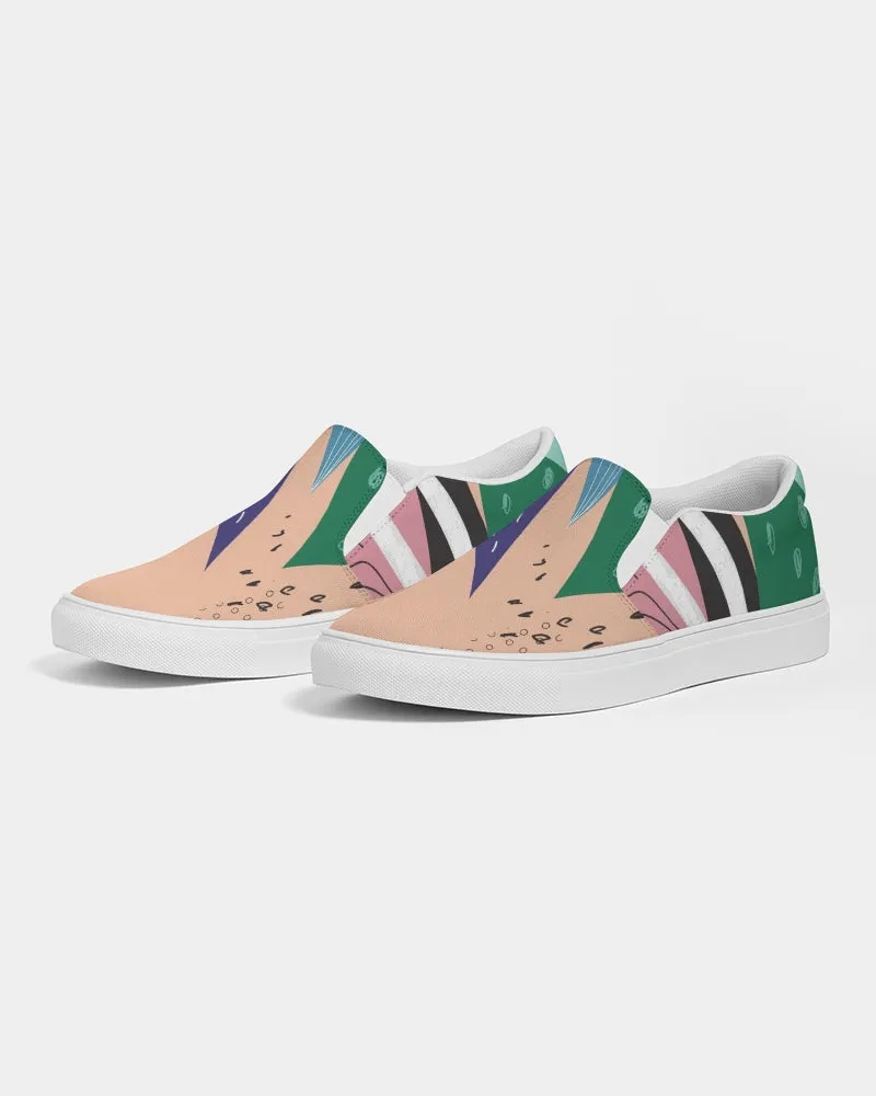 SMF Abstract Feminine Slip-On Canvas Shoe