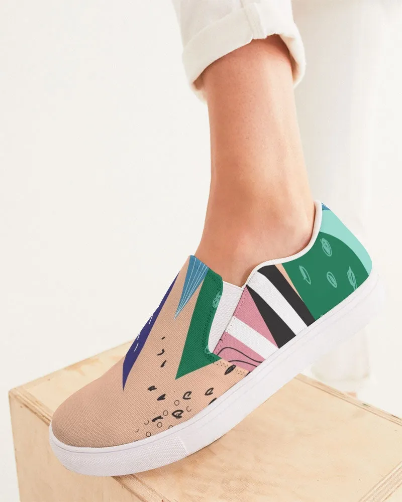 SMF Abstract Feminine Slip-On Canvas Shoe