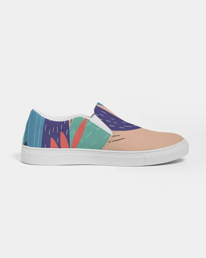 SMF Abstract Feminine Slip-On Canvas Shoe