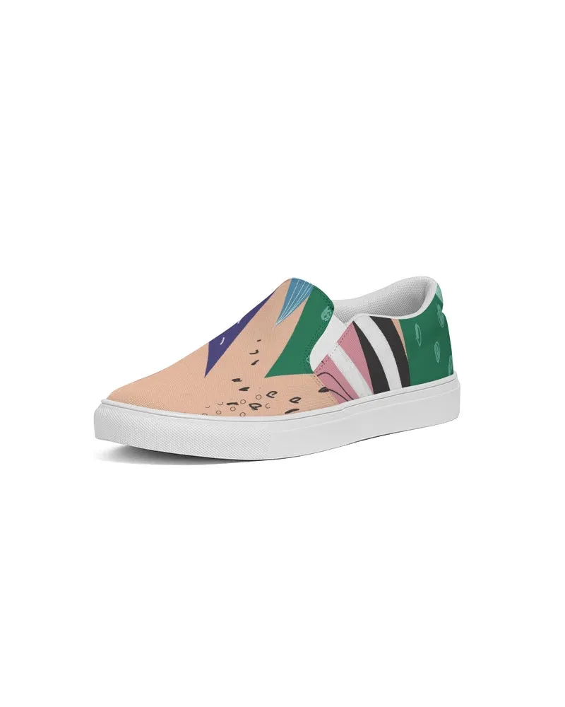 SMF Abstract Feminine Slip-On Canvas Shoe