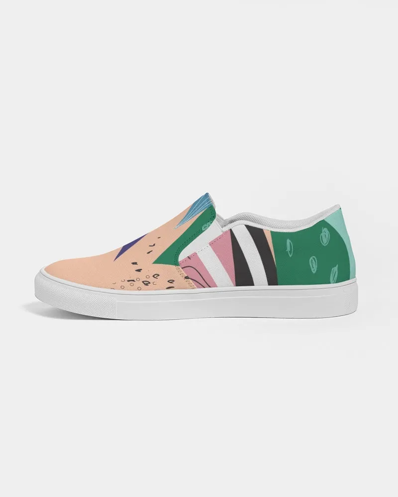 SMF Abstract Feminine Slip-On Canvas Shoe