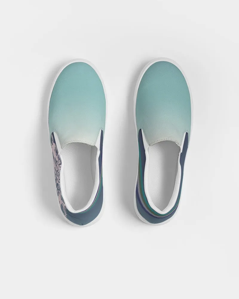 SMF Gradient Blues Slip-On Canvas Shoe